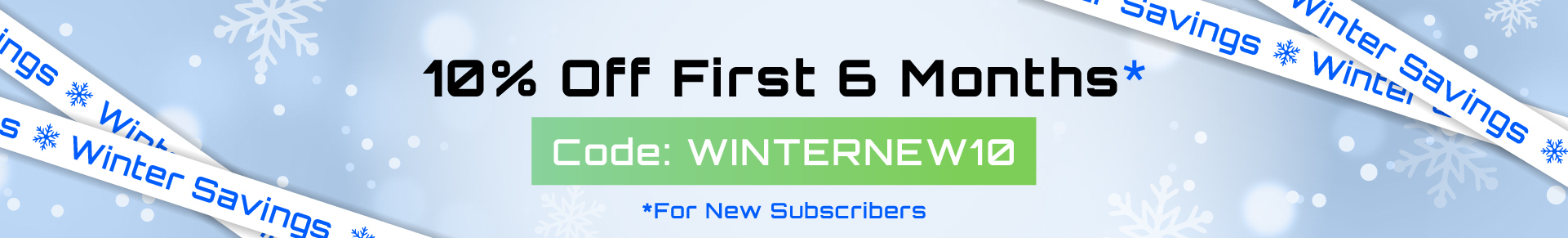 Winter Savings Campaign Website Banner