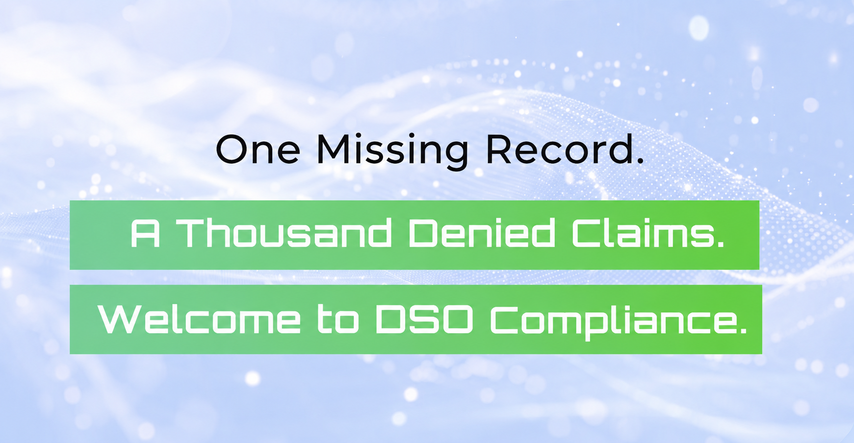 article on DSO compliance